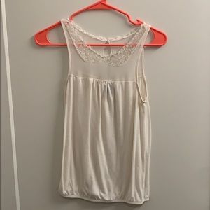 Cream American Eagle Tank Top